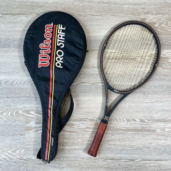 Wilson PRO STAFF St. Vincent Butt Cap AVQ Largehead Tennis Racquet Grip 4 5/8 - Picture 1 of 16